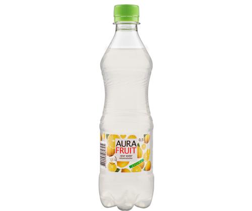 Vesi AURA Fruit sitruunamakuinen 0,5L (hiilihappo)