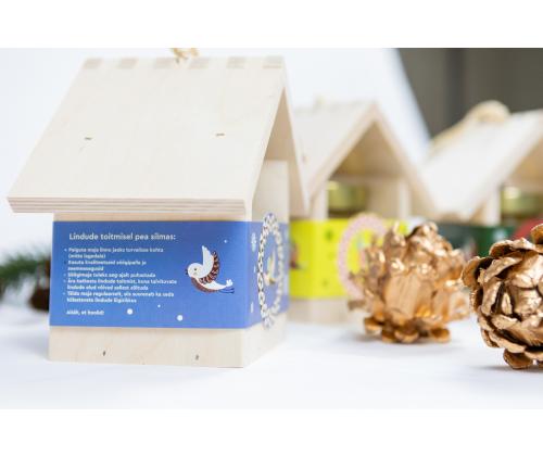 Käsityöhunaja lintujen ruokinta-automaatti + kukkahunaja 300 g