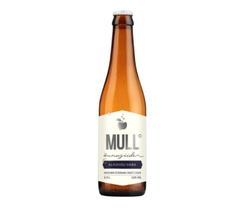 MULL Alkoholiton siideri raparperilla 33cl (puolikuiva, pullo)