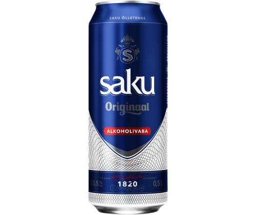 SAKU Alkuperäinen alkoholiton olutkevyt 50cl (tölkki)