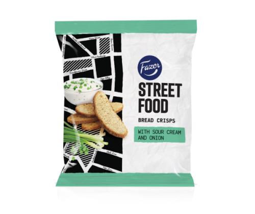 FAZER Street Food leipä välipala smetana ja sipuli 120g