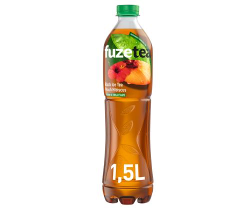 FUZETEA Musta jäätee Peach Hibiscus 1,5l (lemmikki)