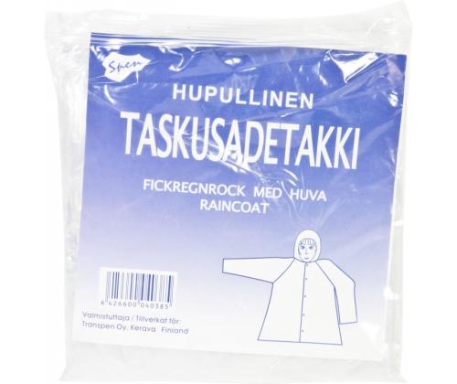 SPEN Sadetakki hihoilla ja nappeilla