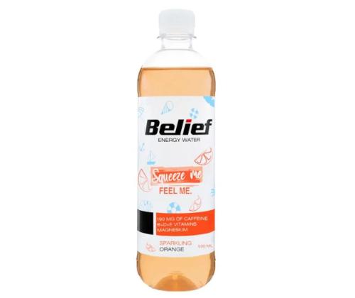BELIEF Energy vesi appelsiini-sitruuna 530ml (lemmikki, hiilihapotettu)