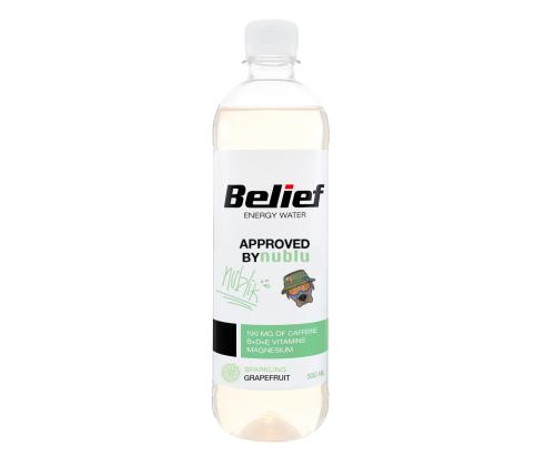BELIEF Energy vesigreippi 530ml (lemmikki, hiilihapotettu)