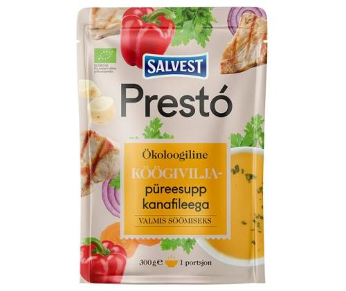 SALVEST Presto kasvissosekeitto broilerin fileellä 300g