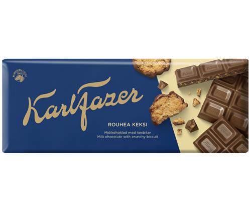 FAZER Karl Fazer maitosuklaa keksipaloilla 180g
