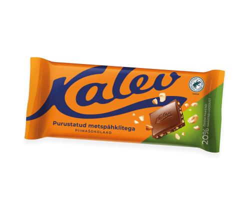 KALEV Maitosuklaa hasselpähkinöillä 100g