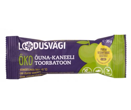 LOUDUSVÄGI Luomu raaka omena-kanelipatukka 35g