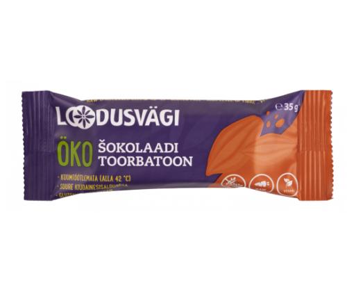 LOUDUSVÄGI Luomuraakapatukka suklaalla 35g