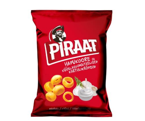 BALSNACK Perunalastut Pirate smetana ja valkosipuli 60g