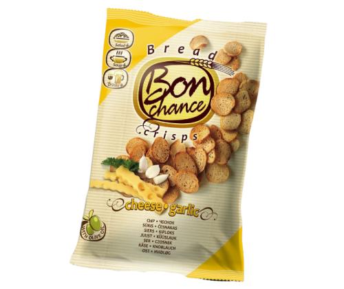 BON CHANCE Valkosipuli-juustoleipälastut 120g