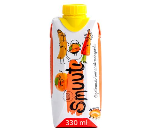 Smoothie aprikoosi-banaani-porkkana AURA 0,33L