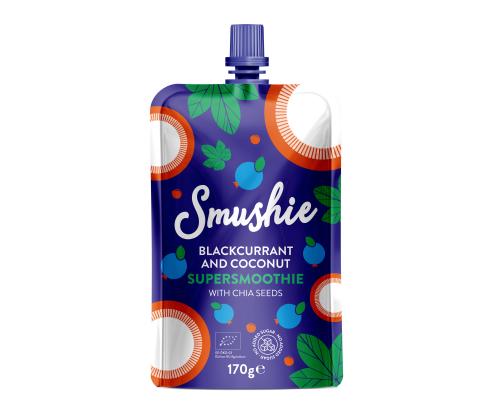 SALVEST Smushie mustaherukka-kookos- ja chia-siemenillä 170g