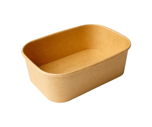 ECOTIME Ruokalaatikko pahvi 750ml 50kpl (ruskea, neliö)