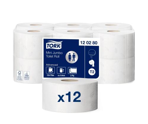 WC-paperi Tork Advanced Mini Jumbo T2 (120280)