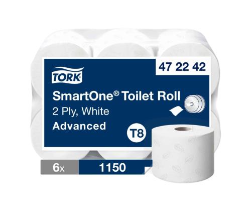 WC-paperi 2-kerroksinen TORK Smartone T8 6x207m 6x207m
