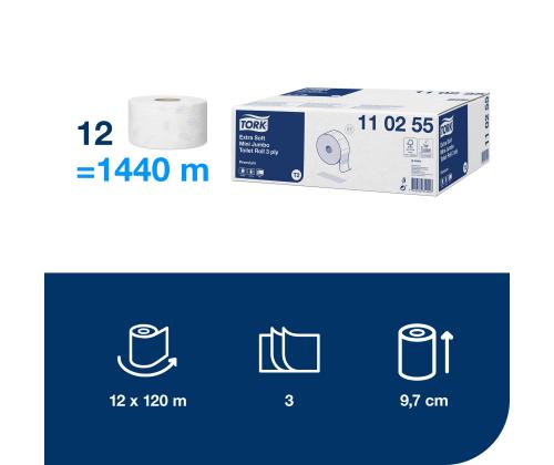 WC-paperi Tork Advanced Mini Jumbo T2 (120280)