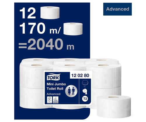 WC-paperi Tork Advanced Mini Jumbo T2 (120280)