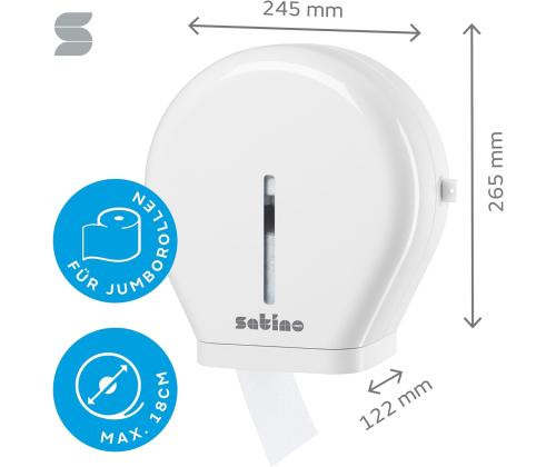 WC-paperiteline WEPA Mini Jumbo valkoinen