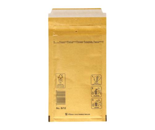 Turvakuori/kuplakuori 120x215mm (140x225mm) B12 ruskea