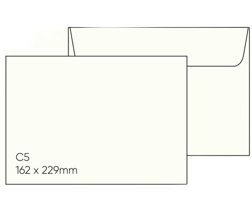Kirjekuori C5 tarrasuljenta, valkoinen Postifix 25 kpl