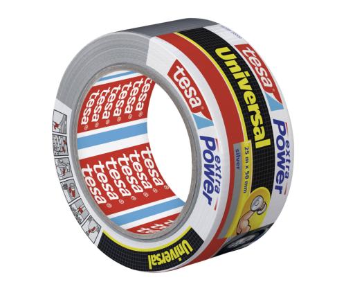 Yleisteippi TESA Extra Power hopea 25mx50mm (kosteudenkestävä)