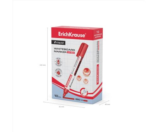 Valkotaulukynä Erich Krause Tank LW-600 punainen pyöreä kärki