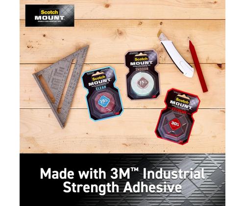 Vaahtomuoviteippi 19 mm x 1,5 m kaksipuolinen SCOTCH Fix Interior sisäkäyttöön