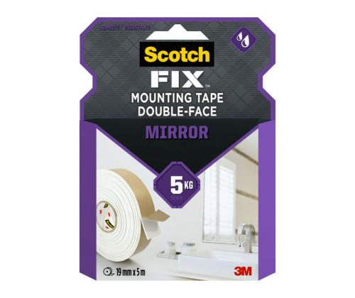 Kaksipuolinen vaahtomuoviteippi 19 mm x 1,5 m 3M SCOTCH Mirror™