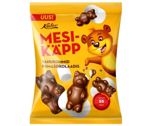 Vaahtokarkkeja KALEV mesikpap, maitosuklaata 115g