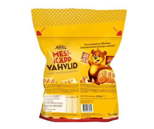 Vohvelit KALEV vaniljanmakuisella kermalla 250 g