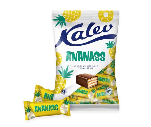 Vohvelikarkit KALEV Ananas 150g
