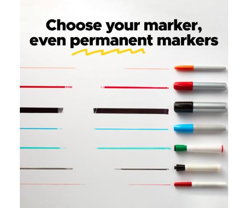 Itsekiinnittyvä liitutaulu rullassa POST-IT Easy Erase 121,9x242cm valkoinen