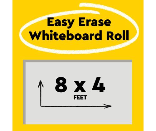 Itsekiinnittyvä liitutaulu rullassa POST-IT Easy Erase 121,9x242cm valkoinen