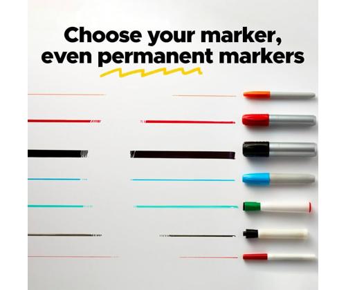 Itsekiinnittyvä liitutaulu rullassa POST-IT Easy Erase 1220x1830mm valkoinen