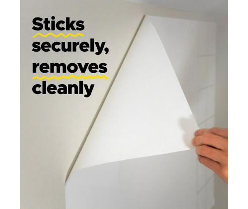 Itsekiinnittyvä liitutaulu rullassa POST-IT Easy Erase 1220x1830mm valkoinen