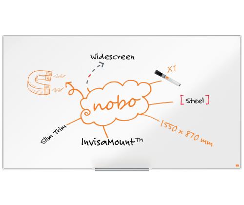 Valkotaulu NOBO Impression Pro Wide Steel 70"
