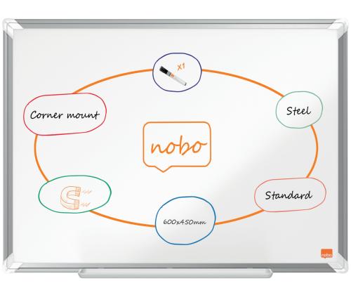 Valkotaulu NOBO Premium Plus teräs 600x450mm