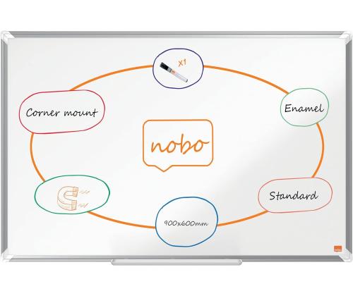 Valkoinen laatta NOBO Premium Plus Wide Enamel 40"