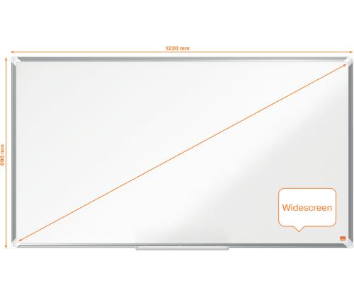 Valkoinen laatta NOBO Premium Plus Wide Enamel 55"