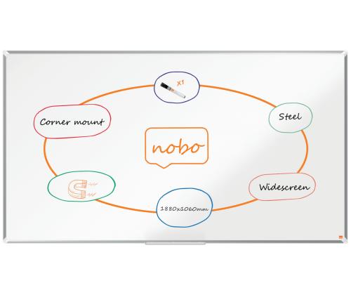 Valkotaulu NOBO Premium Plus Wide Steel 85"