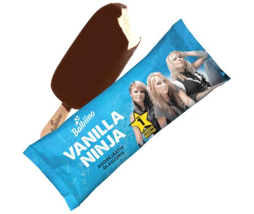 VANILLA NINJA Vaniljakermajäätelö kuorrutettuna 110ml/80g x 34