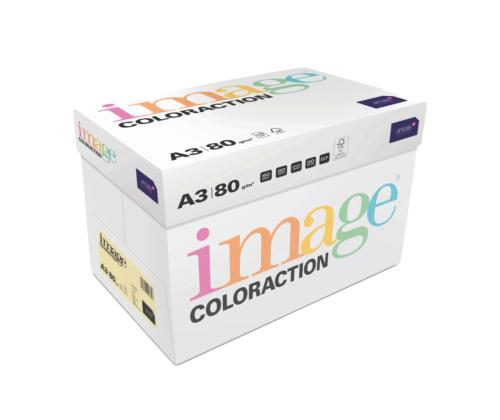 Värviline paber A3 80g IMAGE Coloraction nr.55 kahvatukollane (Desert) 500 lehte