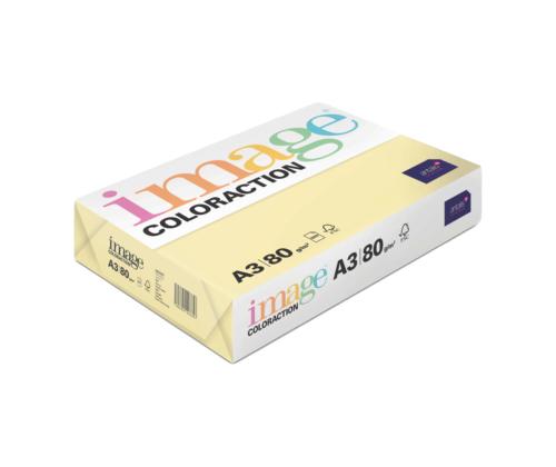 Värviline paber A3 80g IMAGE Coloraction nr.55 kahvatukollane (Desert) 500 lehte
