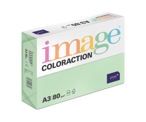 Värviline paber A3 80g IMAGE Coloraction nr.65 pastelne roheline (Forest) 500 lehte