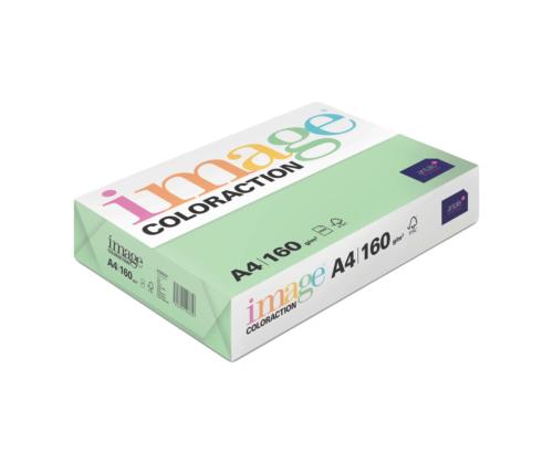 Värviline paber A4 160g IMAGE Coloraction nr.65 pastelne roheline (Forest) 250 lehte