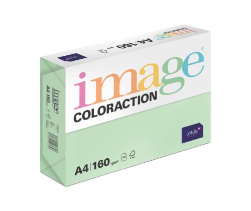 Värviline paber A4 160g IMAGE Coloraction nr.65 pastelne roheline (Forest) 250 lehte