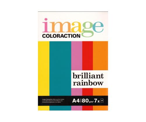 Värillinen paperi A4 80g IMAGE Väritys kirkkaat värit 7 väriä 10 arkkia