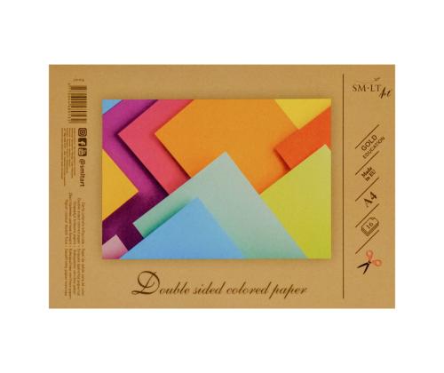 Värviline paber SMLT A4 80g 8 värvi 16 lehte